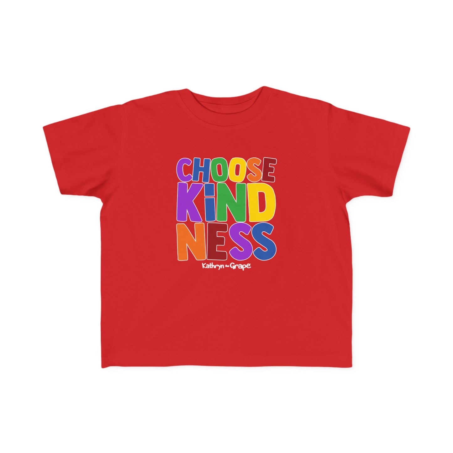 Choose Kindness Toddler Tee - Colorful Jersey Shirt for Kids