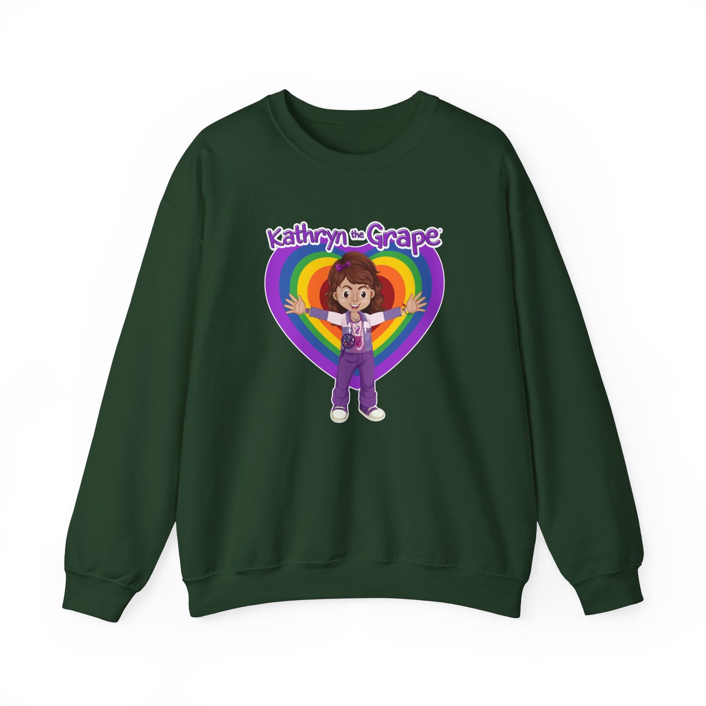 Kathryn the Grape Ripple Love Teen/Adult Heavy Blend™ Crewneck Sweatshirt