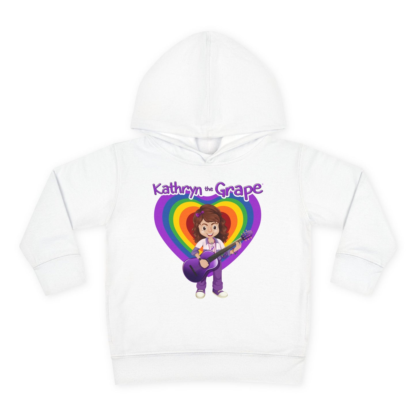 Kathryn the Grape with Guitar Toddler Pullover Fleece Hoodie