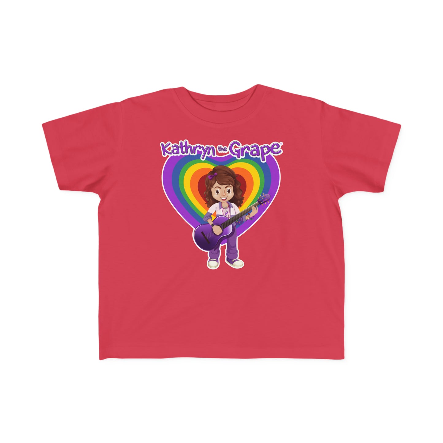 Kathryn the Grape with Guitar Toddler's Fine Jersey Tee