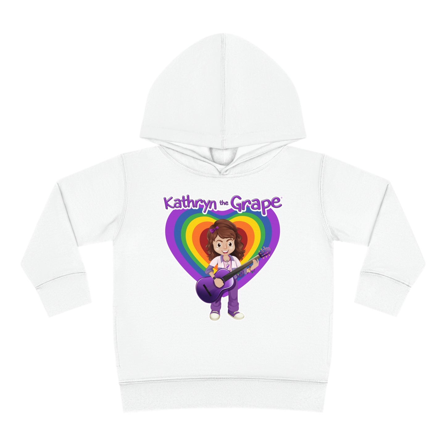 Kathryn the Grape with Guitar Toddler Pullover Fleece Hoodie
