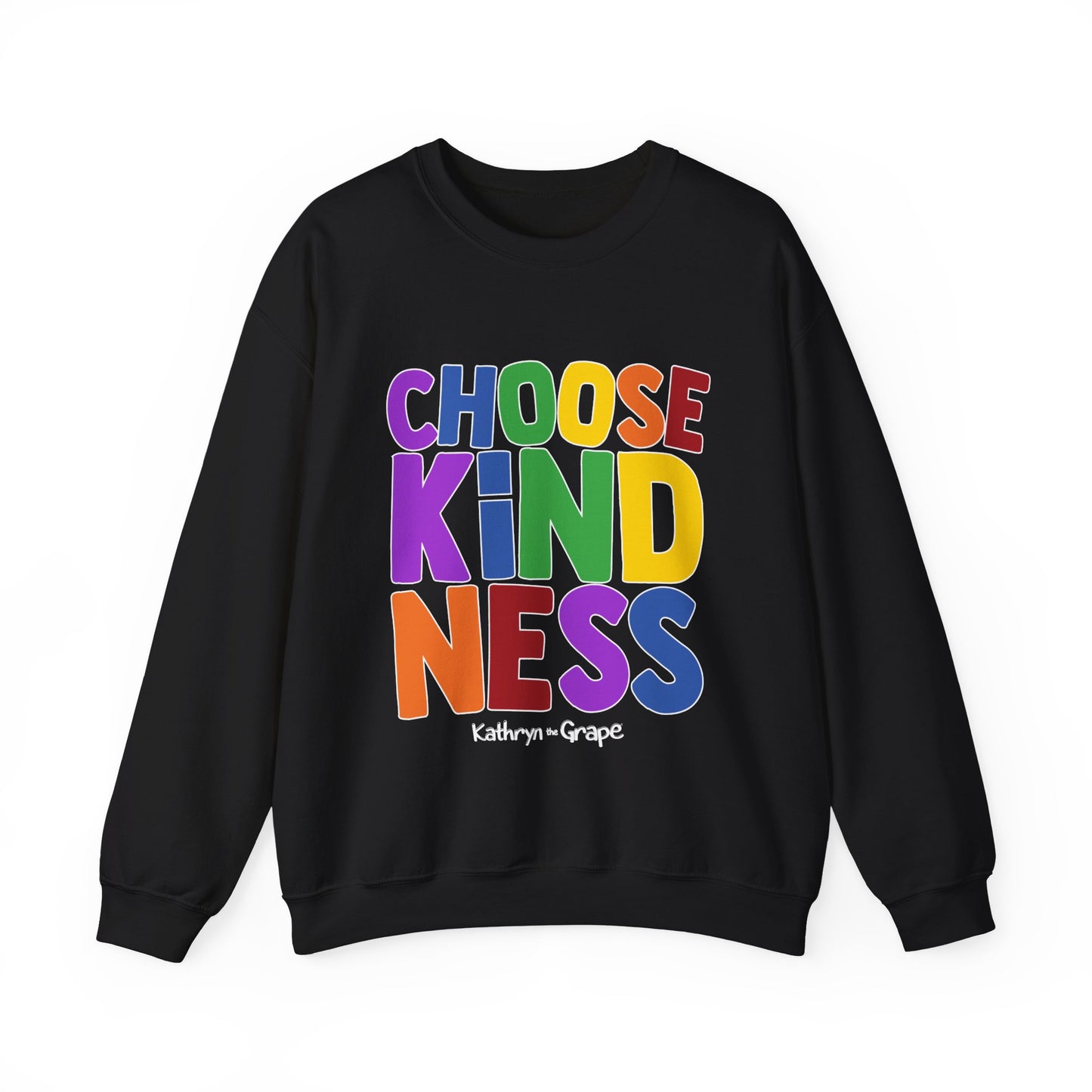 Kathryn the Grape Choose Kindness Adult Unisex Heavy Blend™ Crewneck Sweatshirt