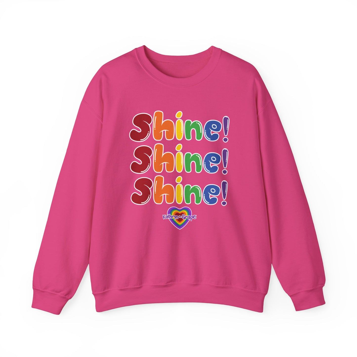 Kathryn the Grape Shine Shine Shine Unisex Heavy Blend™ Crewneck Sweatshirt
