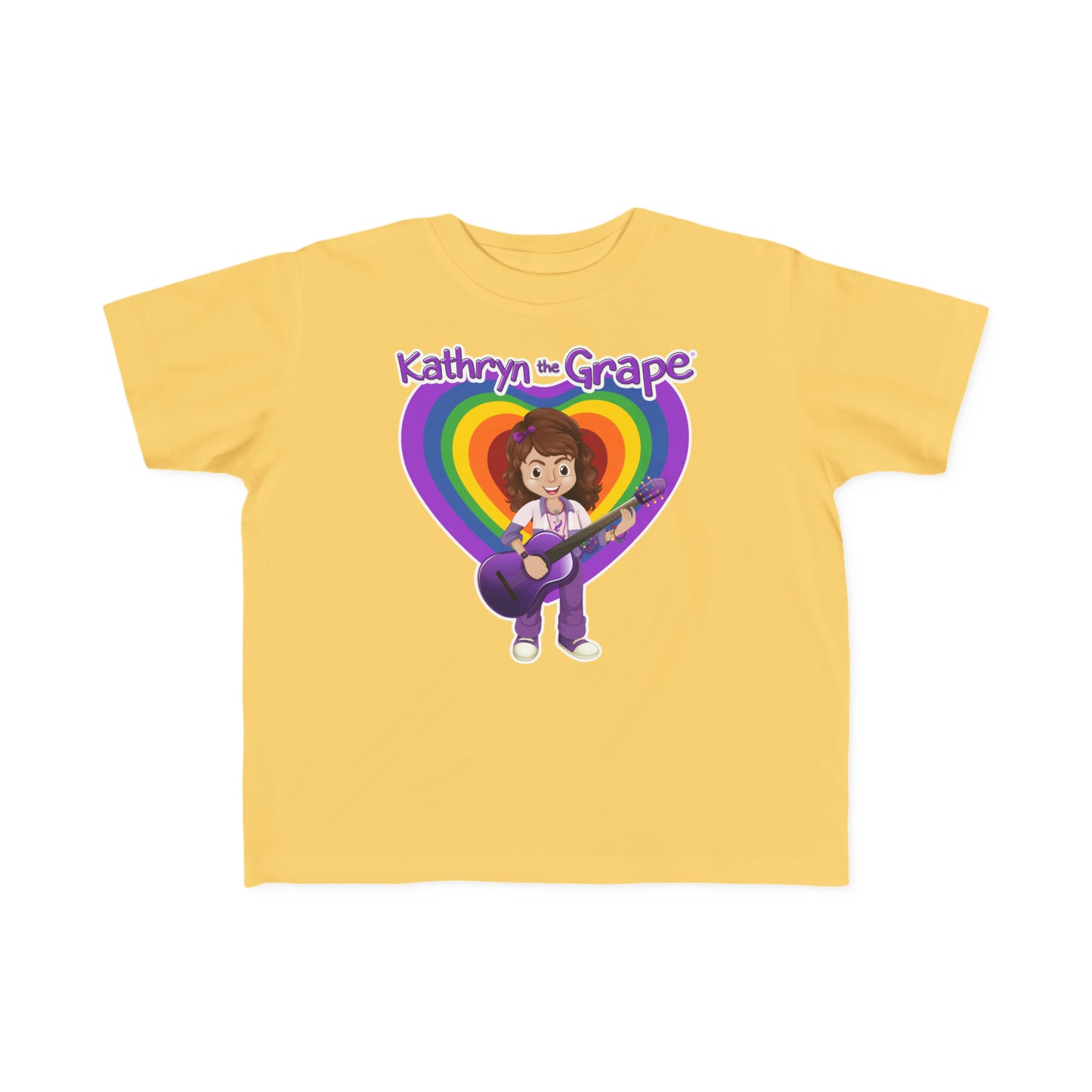 Kathryn the Grape with Guitar Toddler's Fine Jersey Tee